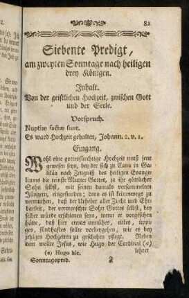 81-93, Siebente Predigt