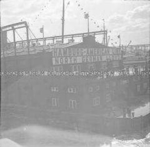 Anlegestelle der "Hamburg-American Line (HAPAG) und des North German Lloyd (NDL), New York