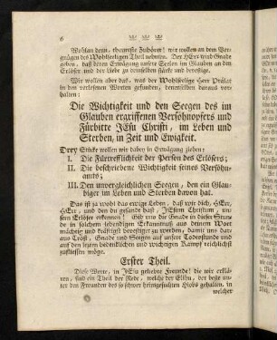 6-20, Erster Theil. Zweyter Theil. Dritter Theil.