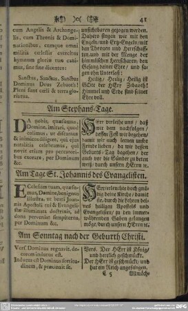 Am Tage St. Johannis des Evangelisten