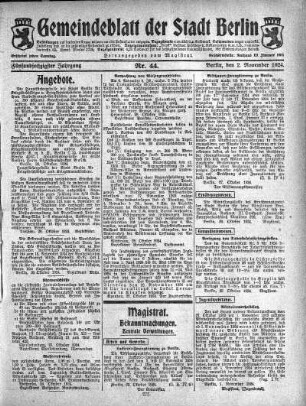 1924,44: Nr. 44, 2. November 1924