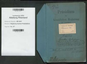Verschiedene Charakter-Verleihungen und Auszeichnungen Ökonomierat pp. (siehe auch Nr. 406). Generalia. Bd. 1