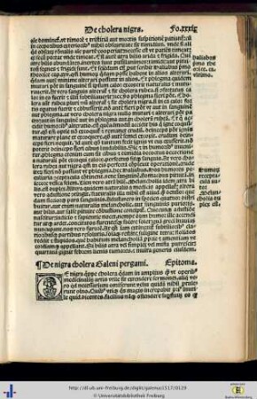 De cholera nigra.