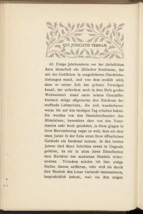 [III.] Qui Judicatis Terram
