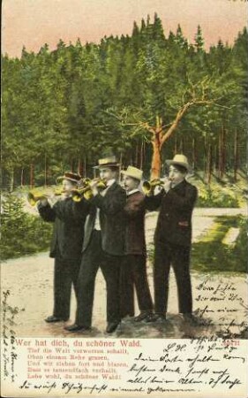 Wer hat dich, du schöner Wald - Tief die Welt verworren [...]