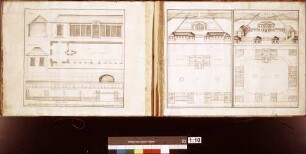 [Entwurf eines Glashauses für die Orangerie des Taubergartens in Wertheim]