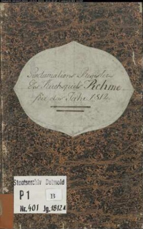 Zivilstandsregister der evangelischen Gemeinde Rehme, Kreis Minden (A 1812) (Gemeinde: Evangelische Gemeinde Rehme)