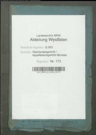 Kolon Anton Maaßmann zu Merveld ./. Herzog Rudolph von Croy zu Dülmen wegen Besitzstörung