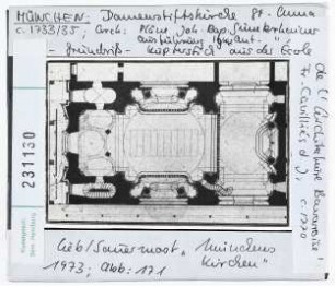 München: Damenstiftskirche St. Anna, Grundriss
