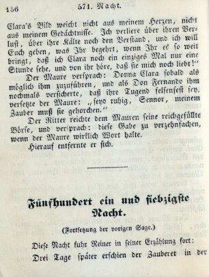 Fünfhundert ein und siebzigste Nacht