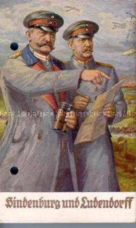 Paul von Hindenburg und Ernst Ludendorff