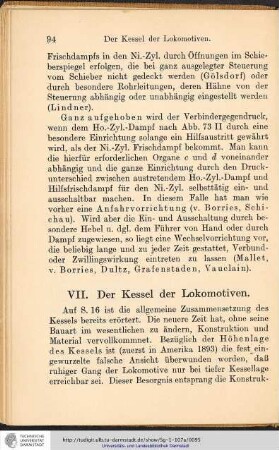 VII. Die Kessel der Lokomotiven