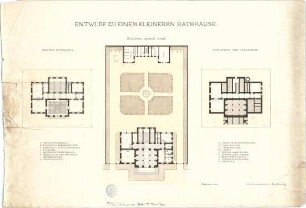 Grässel, Hans; Rathaus - Grundrisse