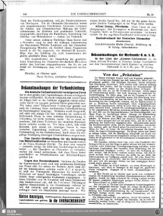 Von der "Präzision"