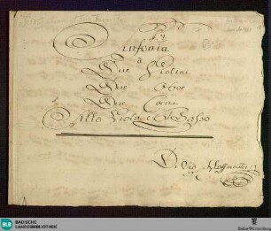 Symphonies - Don Mus.Ms. 761 : B|b; HicH B|b4