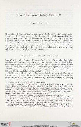 Säkularisation im Elsaß (1789-1816)