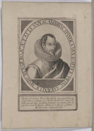 Bildnis des Ambros. Spinola