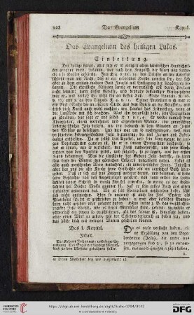 Das Evangelium des heiligen Lukas