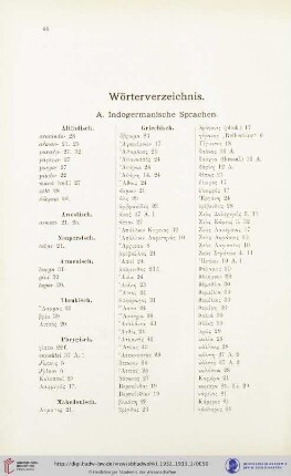 Wörterverzeichnis