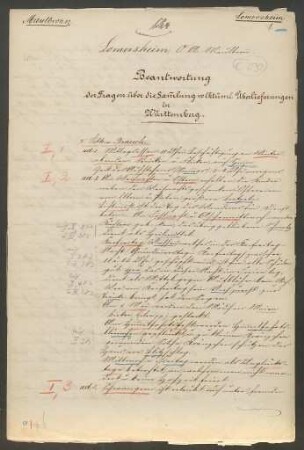 Konferenzaufsatz Lomersheim OA Maulbronn