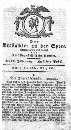 12. Stueck, 22. Maerz 1830