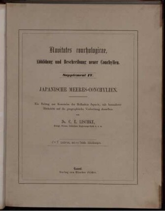 Suppl. 4, [T. 1]: Novitates conchologicae. Suppl. 4. Japanische Meeres-Conchylien. [T. 1]