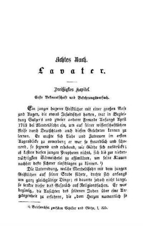 Dreißigstes Kapitel. Erste Bekanntschaft und Bekehrungsversuch