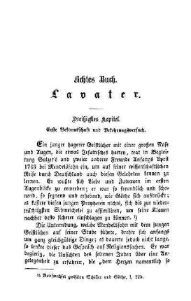 Dreißigstes Kapitel. Erste Bekanntschaft und Bekehrungsversuch