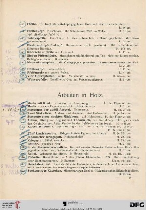 Arbeiten in Holz. Möbel, Einrichtungsgegenstände, Bilder und Varia (Nr. 457-549)