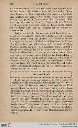 Leder und Papier
