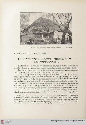 6: Budownictwo ludowe (Mieszkaniowe wsi Podbołocie)