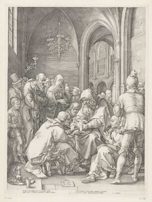 Beschneidung Christi, Blatt 4 der Folge "Geburt und frühe Kindheit Christi"