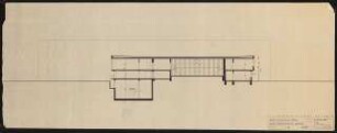Staatsarchiv, Detmold: Planungsunterlage: Schnitt Verwaltungstrakt Bibliothek 1:100