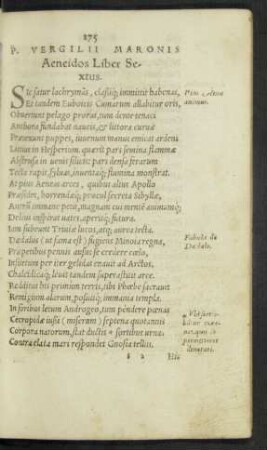 P. Vergilii Maronis Aeneidos Liber Sextus.