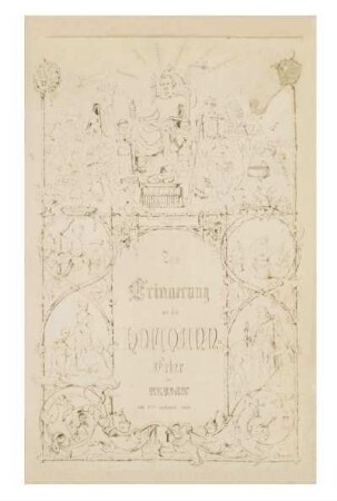 Zur Erinnerung an die Hofmann-Feier in Berlin am 8ten Januar 1870
