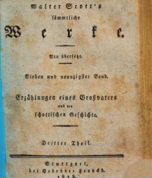Erzählungen eines Großvaters aus der schottischen Geschichte : aus d. Engl. übers., 3