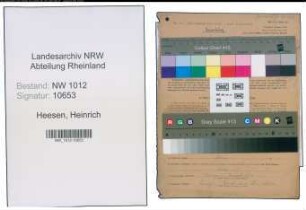 Entnazifizierung Heinrich Heesen , geb. 18.05.1908 (Landwirt)