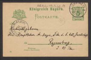 Brief von Joseph Schwertschlager an Anton Mayer
