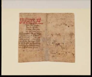 Federzeichnung: Kreuzanschlagung Christi (5r)