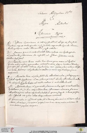 Thesensammlung: Tentamen Philosophicum VItum Ex Physica Particulari de Astronomia Physica