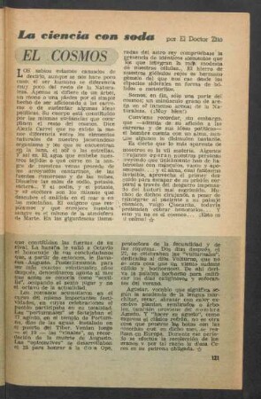 El cosmos : La ciencia con soda