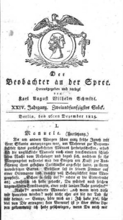 52. Stueck, 26. Dezember 1825