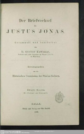 2: Der Briefwechsel des Justus Jonas