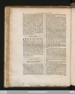 Chap. XV. Réponse à quelques Libertins.