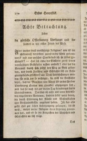 170-192, Achte Betrachtung.