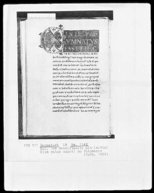 Evangelistar (Gero-Kodex) — Initiale C(um natus esset), Folio 16verso