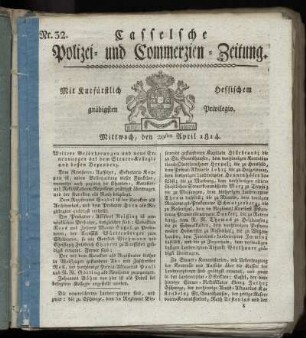 Nr. 32, Mittwoch den 20sten April. 1814