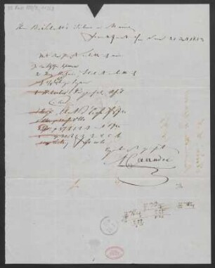 Brief an B. Schott's Söhne : 21.09.1853