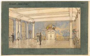 Festsaaldecke Monatskonkurrenz November 1908: Perspektivische Ansicht