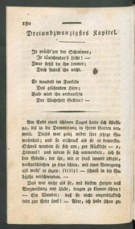 Dreiundzwanzigstes Kapitel.